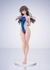 [중고] 피규어 수원 치즈루 하늘색 라인의 수영 수영복 Ver. [그녀, 빌립니다] 1/7 PVC제 도장이 끝난 완성품
