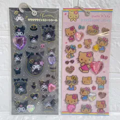 【正規品】キラキラインストーンシール 2枚セット ハローキティ クロミ