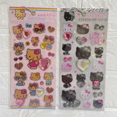 正規品】キラキラインストーンシール 2枚セット ハローキティ ギャルキティ