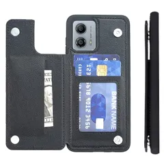 【新品】 【Anrek】互換性 Motorola Moto G64 Y 5G 用 ケース 手帳型（ブラック） 高級 PU革 磁石吸着 ポケッ 片手操作背面 IC カード 収納 横置き機能 ケース モトローラ モトg64 黒