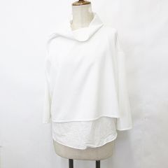 未使用 24aw IIROT イロット Sheer mohair Knit シアー モヘア ニット シルク混 トップス カットソー クルーネック F ラベンダー レディース 古着 中古 USED SHEER MOHAIR KNIT