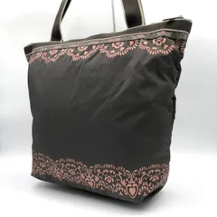 【美品】レスポートサック トートバッグ  ナイロン ブラウン A4収納可 軽量