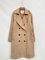 CECIL McBEE セシルマクビー トレンチコート M ベージュ 無地 ロング丈 フードなし