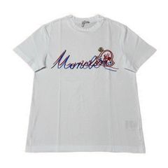 新品同様☆ モンクレール ワッペン ロゴ ホワイト M Tシャツ 5S422 