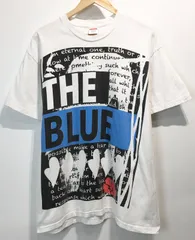 TWO FACE CHOOSE ME ブルーハーツ 手刷りプリント Tシャツ カットソー ホワイト USA製 Supremeボディ THREE FACE スリーフェイス ツーフェイス シュプリーム SIZE：L■Y0422④のサムネイル