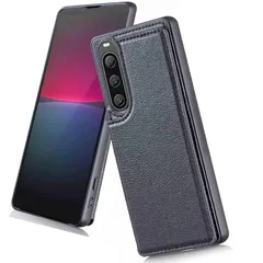 【新品】 【Hbcnxny】ケース 手帳型 対応 Xperia 10 iii Lite XQ-BT44/SO-52B/SOG04/A102SO スマホケース 耐衝撃 カードケース カード収納 手帳型ケース カバー オシャレ カード収納 背面（ブラック）ソニー 