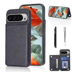 【新品】 【Geshh】Pixel 9/9 Pro 対応 財布型ケース カード収納 左右開 薄型軽量 耐久性 カバー（ブラック）背面ケース スタンド機能 手触りが良い 上質 スキミング防止 手帳型ケース 適用 pro pixel 9/9 pro 黒