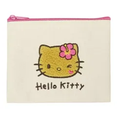 【新品】バッグ ハローキティ 日焼け 帆布フラットミニポーチ 「サンリオキャラクターズ」