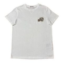 モンクレール 刺繍ロゴ ホワイト M サイドロゴ Tシャツ 5S407 - メルカリ