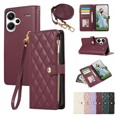 【新品】 For Redmi Note 13 Pro+ 5G ケース 手帳型 PUレザー ケース ノートブック型携帯電話保護カバー ポケット スタンド 機能 携帯電話ホルスター財布携帯電話 ホルダ 耐衝撃 カバー ケース（緋色）