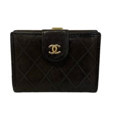 良品】シャネル ビコローレ 長財布 がま口 ラムスキン ココマーク G