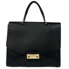 FURLA(フルラ) ハンドバッグ美品 メトロポリス 黒 レザー - メルカリ