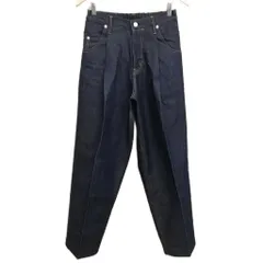ネオンサイン NEON SIGN N0343 Wide denim slacks Rigid ワイド デニム スラックス リジット 美品 42 インディゴのサムネイル