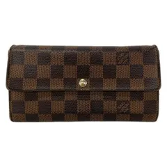 LOUIS VUITTON(ルイヴィトン) 長財布 ダミエ ポルトフォイユ・サラNM2 N61734 エベヌ イニシャル刻印