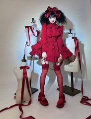 CATCOCOON クラシカルロリィタセットアップ レッド - メルカリ