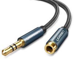 [New Arrival] 3-Pole Extension Cable, 3-Pole Earphone Extension Cable, TRS AUX Cable, Stereo Mini Plug 3.5mm, Headphone Extension Audio Cable, Hi-Fi Sound Quality Playback, UGREEN High-Durability Nylon Braid, for Headphones/Speakers/Audio/Car/iPhone/i