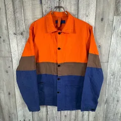 UNITED ARROWS BLUE LABEL ユナイテッドアローズ ブルーレーベル LE MINEUR フランス製 コットン 長袖 カバーオール シャツ ジャケット メンズ M サイズのサムネイル