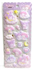 マイメロディ クロミ　 もちもちマシュマロシール サンリオ キャラクターシール 立体ステッカー　正規品