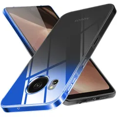 【人気商品】AQUOS sense7 plus ケース クリア 薄型 TPU 耐衝撃 グラデーション色 ケース 指紋防止 ストラップホール付き 擦り傷防止 軽量 人気 スマホケース カメラ保護 スマホケースSense7 plus専用 ブルーブラック