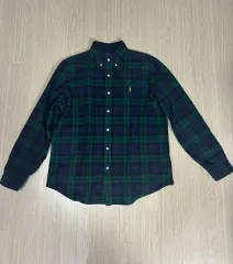 ポロ ブラックウォッチ タン チェックシャツ Lサイズ 出品