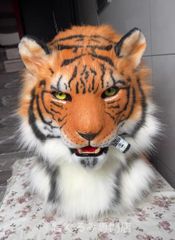 ハンドメイド リアル 虎 トラの赤ちゃん 着ぐるみ コスプレ マスク 