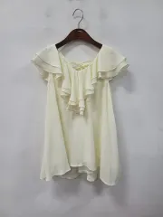 INGNI アイボリー フリル ブラウス