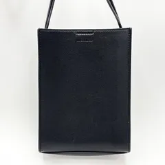 JIL SANDER（ジルサンダー）Tangle Small Shoulder Bag ショルダーバッグ クロスボディ ブラック レザー 編み込みストラップ レディース【中古】