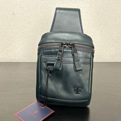 フジタカ 定価3万3000円 レザーショルダーバッグ 牛革 ミニクラッチ 