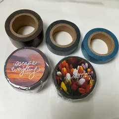 ワン様マスキングテープ（ユン、プール、ひまわり、夕焼け、チューリップ）