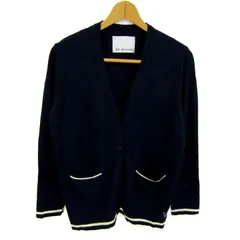ハナエモリ カーディガン トップス 長袖 Vネック ニット レディース Lサイズ ネイビー HANAE MORI 森英恵 【中古】のサムネイル