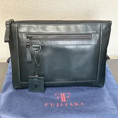 【新品タグ付き】フジタカ ホーク 2WAY レザーショルダーバッグ B5 クラッチバッグ 定価38500円