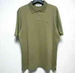 S 90 カルバン・クライン CK カラーTシャツ 半袖Tシャツ カーキ