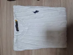 ポロ ラルフローレン ケーブル ニット 白