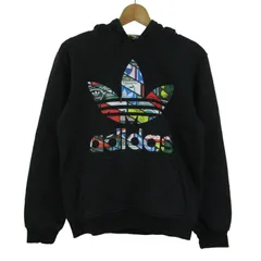 アディダスオリジナルス パーカー トップス プルオーバー スウェット ロゴ メンズ Sサイズ ブラック adidas Originals 【中古】のサムネイル