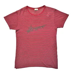 SAINT LAURENT サンローラン 19SS ロックスタープリント クルーネック Tシャツ 579056 YBIW2 6166 XSサイズ レッド コットン メンズのサムネイル