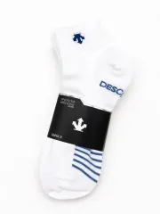(新品)デサント 正規品 メンズ ショート丈 刺繍 靴下 2セット 12足 (25-27cm)