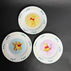 くまのプーさん 中皿 3枚セット ディズニー　ケーキ皿　デザートプレート　Winnie the Pooh