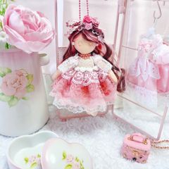 ハンドメイド❉ドールチャーム＆うさぎチャーム❉バッグチャーム