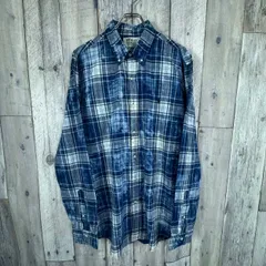 【新品 タグ付き】DENIM & SUPPLY POLO RALPH LAUREN デニムアンドサプライ ポロ ラルフローレン QRコード 現行タグ CLASSIC FIT ブルー 長袖 BD ボタンダウン チェック コットン シャツ メンズ L サイズ