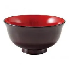 福井クラフト　TA5寸千筋丼物椀(親)溜内朱 38020222