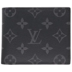 【中古】 LOUIS VUITTON ルイ・ヴィトン ポルトフォイユ・マルコ NM M62545 モノグラム・エクリプス 二つ折り財布 折りたたみ コンパクトウォレット ブラック 黒 26011183 RS