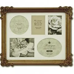 アンティーク スタイル フォトフレーム スクエア・5ウィンドー アンティーク ゴールド AF-02305
