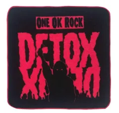 ワンオクロック ワンオク DETOX JAPAN TOUR 2025 AT NISSAN STADIUM IN CINEMAS グッズ タオル ハンドタオル 黒赤 