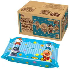 新品 レック(LEC) アンパンマン 純水99% おしりふき デコボコ 厚手シート (60枚入×12個) 日本製/低刺激性 / 3種の桃エキス配合