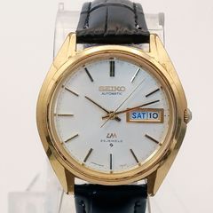 セイコー ロードマチック LM 25石 ゴールド 新品ベルト 1971.Aug