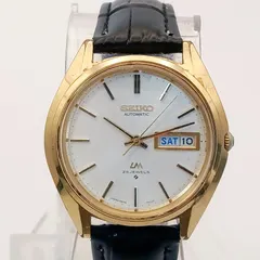 【稼働 良品】0424-2 SEIKO LM セイコー ロードマチック 5606-7190 メンズ腕時計 自動巻き デイデイト ゴールド文字盤のサムネイル