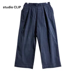●棚番号AE-5 studio CLIP スタジオクリップ　ワイドパンツ　サイズM ボトムス タック入り　ストレッチ　楽ちん