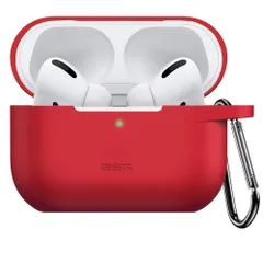 新品 ESR Airpods Pro ケース (2023/2022/2019)用 AirPods Pro 第2世代/第1世代 ケース AirPods Pro2 2023 シリコン保護ケース カラビナ付き ワイヤレス充電対応 可視LEDライト 耐衝撃 Bounc