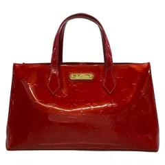 LOUIS VUITTON(ルイヴィトン) トートバッグ モノグラムヴェルニ ウィルシャーPM M93642 ポムダムール レザー