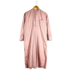 LENO　リノ　L2101-DR002　BAND COLLAR PULLOVER DRESS　バンドカラープルオーバードレス　長袖シャツワンピース　ピンクのサムネイル